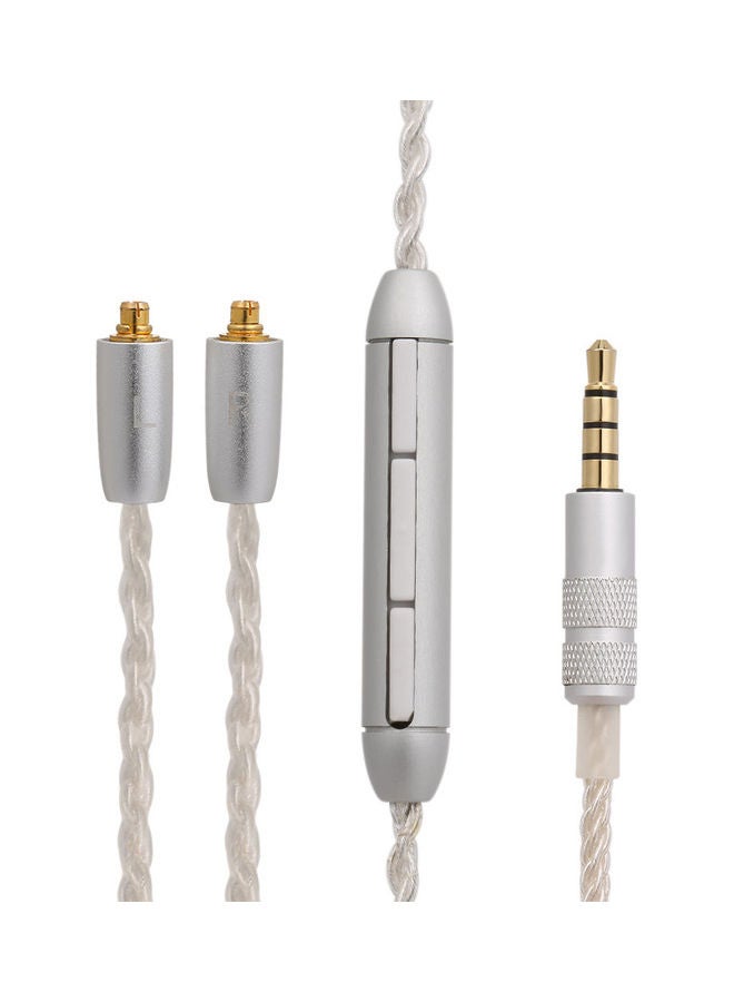 Replacement MMCX Connector For Wired Headphones White/Silver  - Image 1