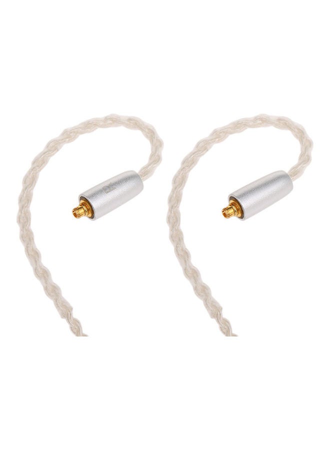 Replacement MMCX Connector For Wired Headphones White/Silver  - Image 2