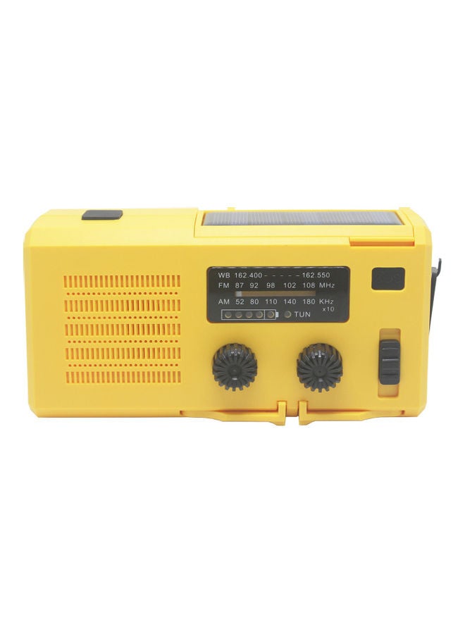 Portable Hand-Cranked Radio yellow