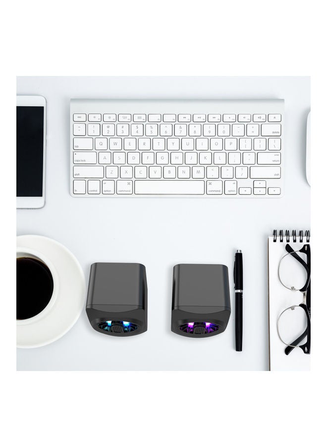 Generic Portable Mini RGB Speaker Black  - Image 2
