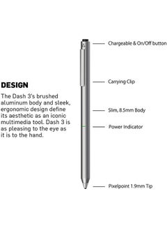 ADONIT Dash 3 Fine Point Precision Stylus Silver  - Image 5