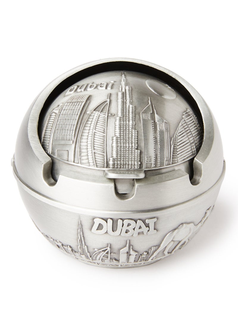 Al Jaber Silver Plated Decorative Ashtray Silver - Image 1