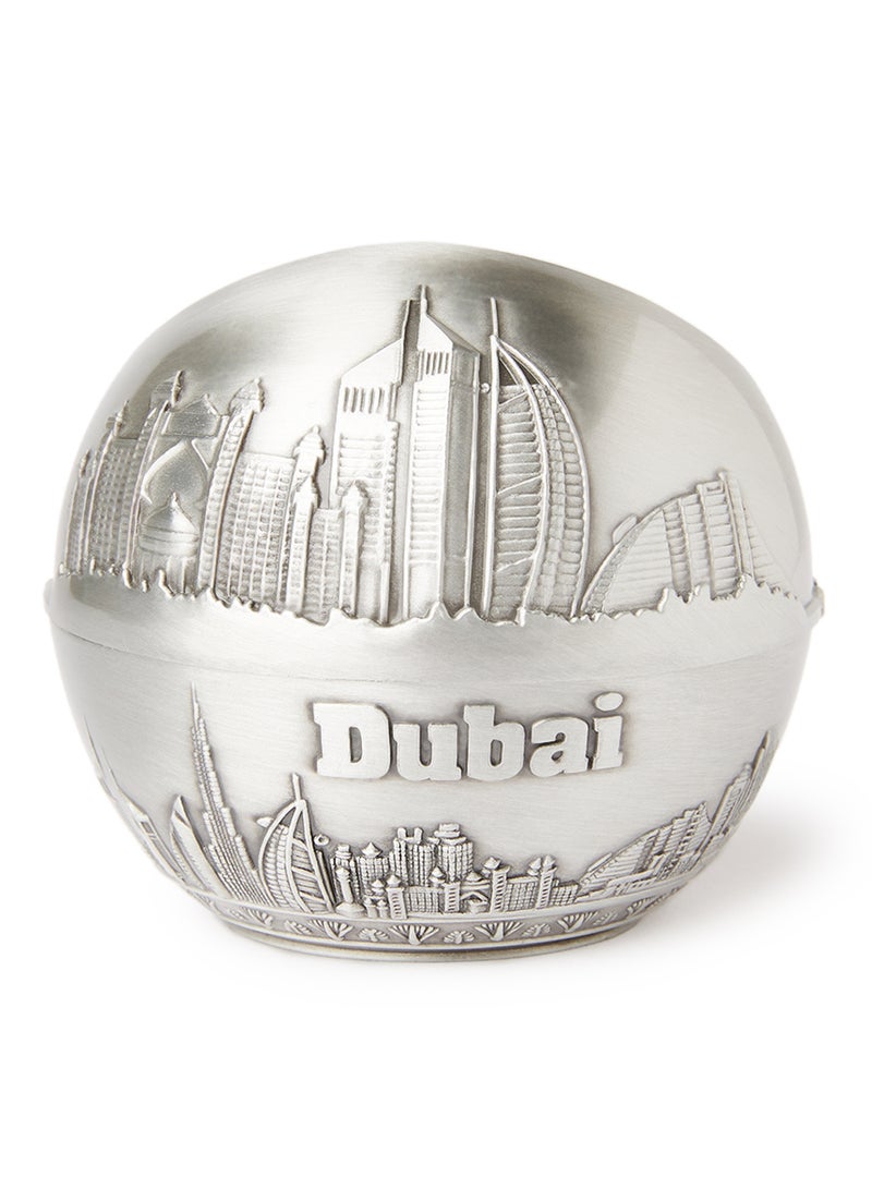 Al Jaber Silver Plated Decorative Ashtray Silver - Image 3