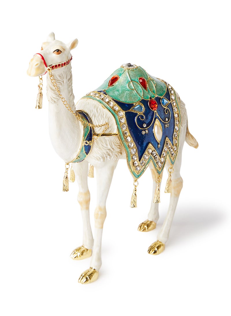 Al Jaber Gold Plated Attractive Decorative Camel Jewellry Box Multicolour - Image 2