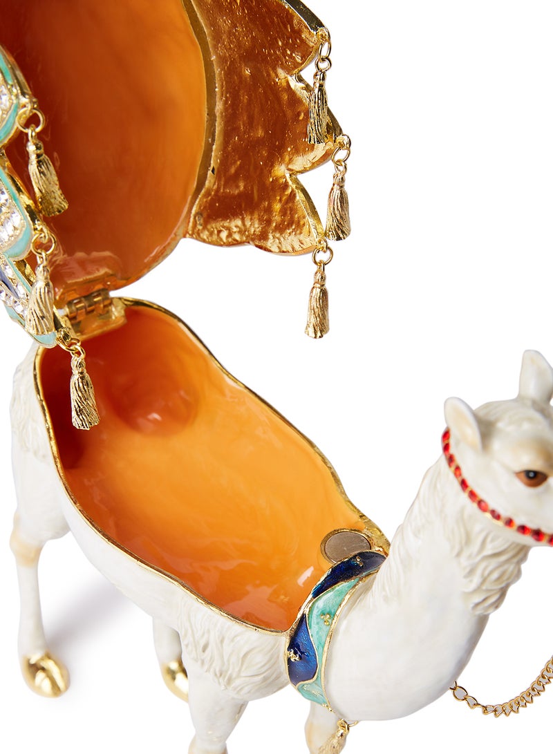Al Jaber Gold Plated Attractive Decorative Camel Jewellry Box Multicolour - Image 4
