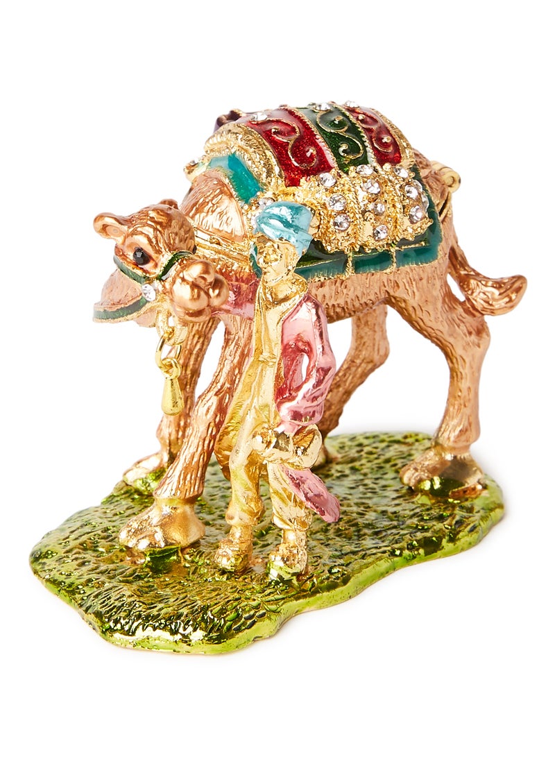 Al Jaber Decorative Gold Plated Camel Figurine Multicolour - Image 1