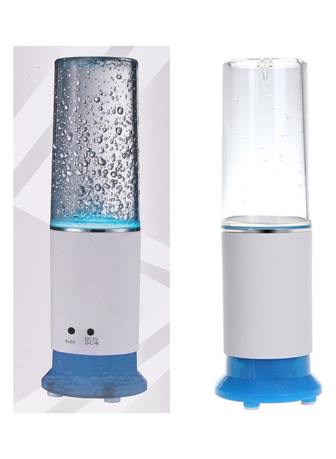Mini Speaker LED Desk Lamp Blue/White - Image 1