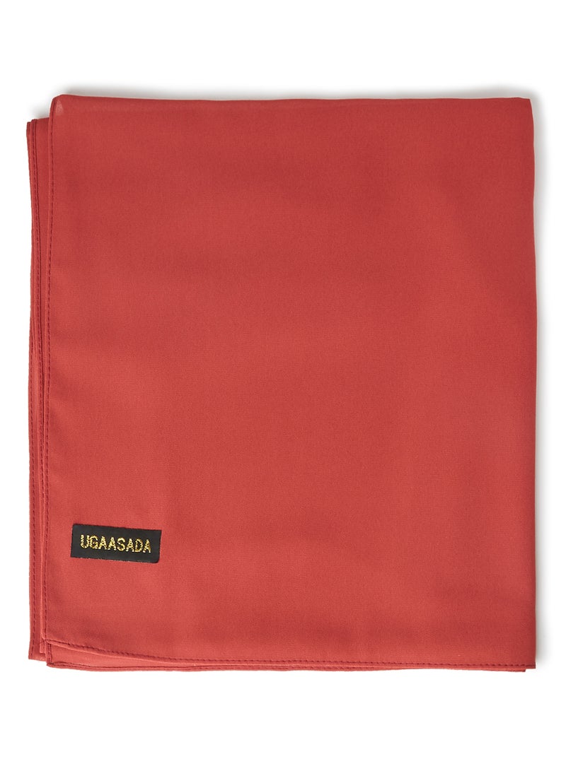 Rosh Solid Hijab Crimson  - Image 3