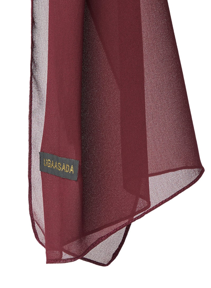 Rosh - Solid Hijab Wine - Image 1