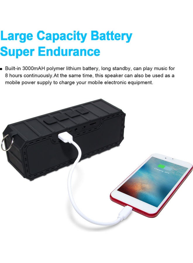 Portable Wireless Bluetooth Speaker Black - Image 2