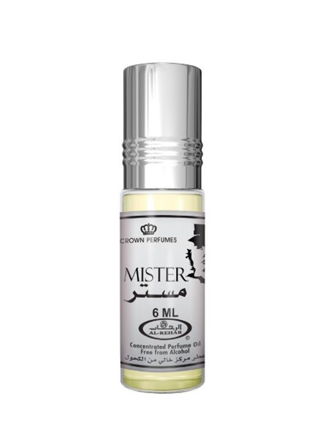 الرحاب - زيت عطر مركز مستر بدون كحول من 6 قطع 6ملليلتر - Image 1