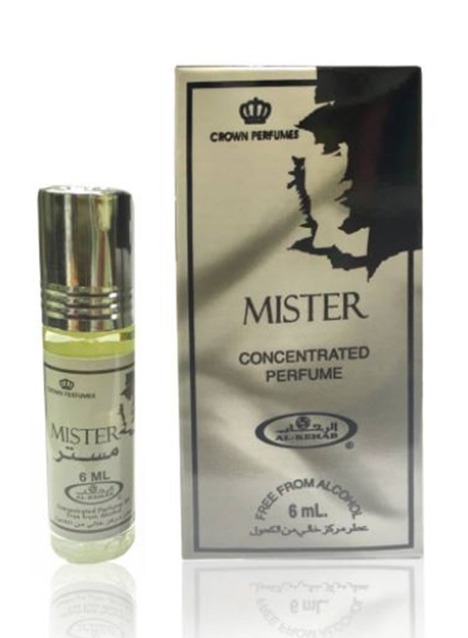 الرحاب - زيت عطر مركز مستر بدون كحول من 6 قطع 6ملليلتر - Image 1