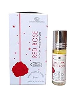 Al Rehab 6-Piece Red Rose Concentrated Perfume Oil Without Alcohol 6ml  - Image 2