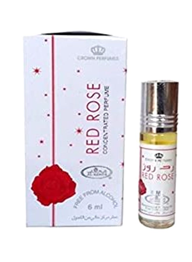 Al Rehab - 6-Piece Red Rose Concentrated Perfume Oil Without Alcohol 6ml - Image 1