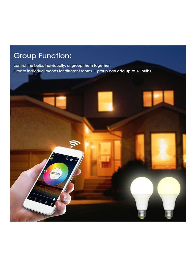 6.5W Smart Wireless Bulb White 13 x 7 x 7cm