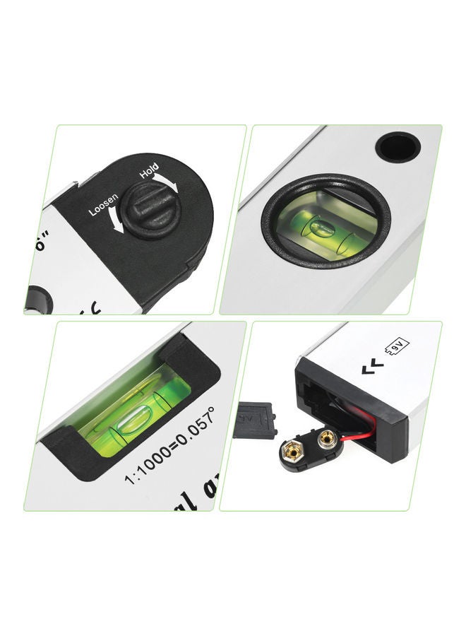 0-225 Degree Digital Angle Level Meter Silver 45.5 x 4 x 6.8cm  - Image 5