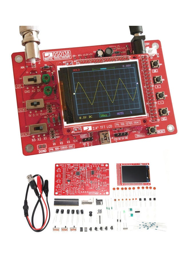 Handheld Pocket-size Digital Oscilloscope Kit Multicolour 18 x 3 x 12.5cm  - Image 4
