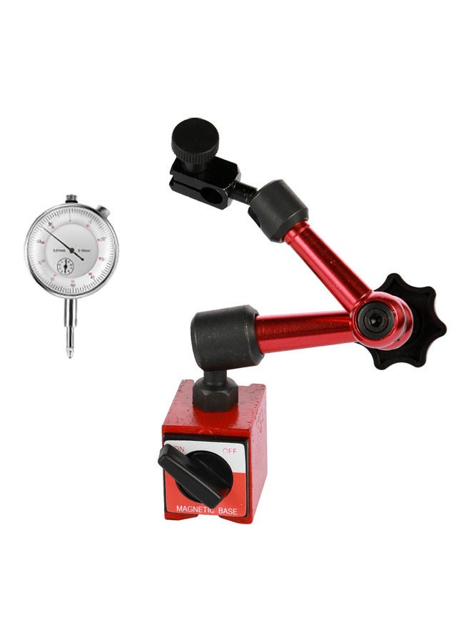 Metal Round Dial Indicator and Magnetic Base Holder Multicolour - Image 1