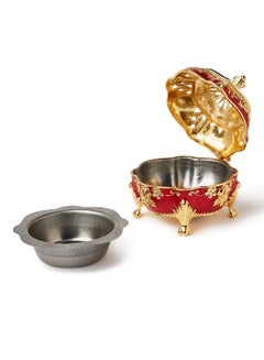 Al Jaber Gold Plated Incense Burner Red  - Image 2