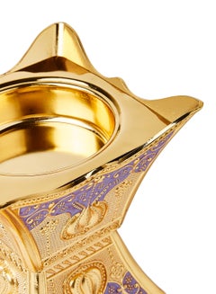 Al Jaber Gold Plated Incense Burner Purple  - Image 3
