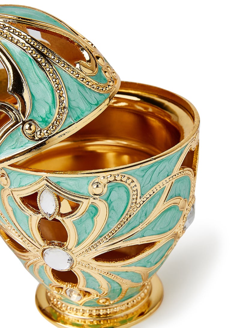 Al Jaber - Gold Plated Incense Burner Multicolour - Image 1