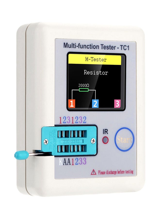 Colourful Display Transistor Tester White 15 x 3 x 12.5cm - Image 5