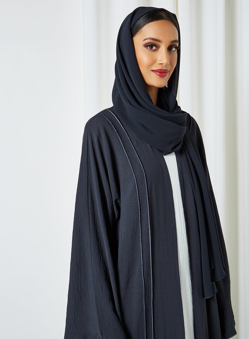 بوسني عباية طويلة سادة أزرق - Image 3