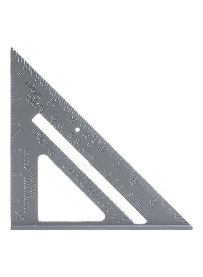 Aluminum Alloy Triangle Protractor Silver  - Image 1