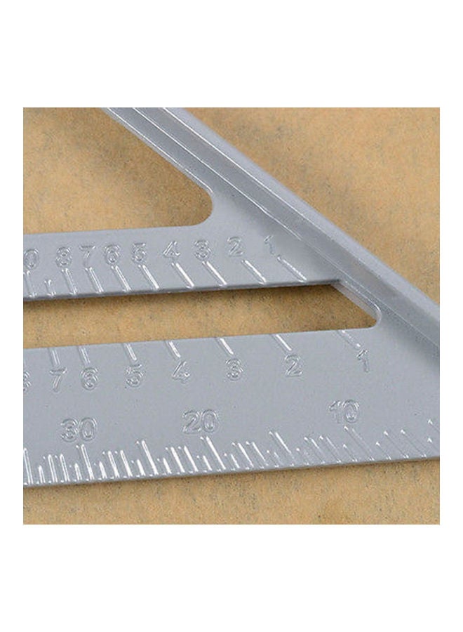 Aluminum Alloy Triangle Protractor Silver  - Image 5