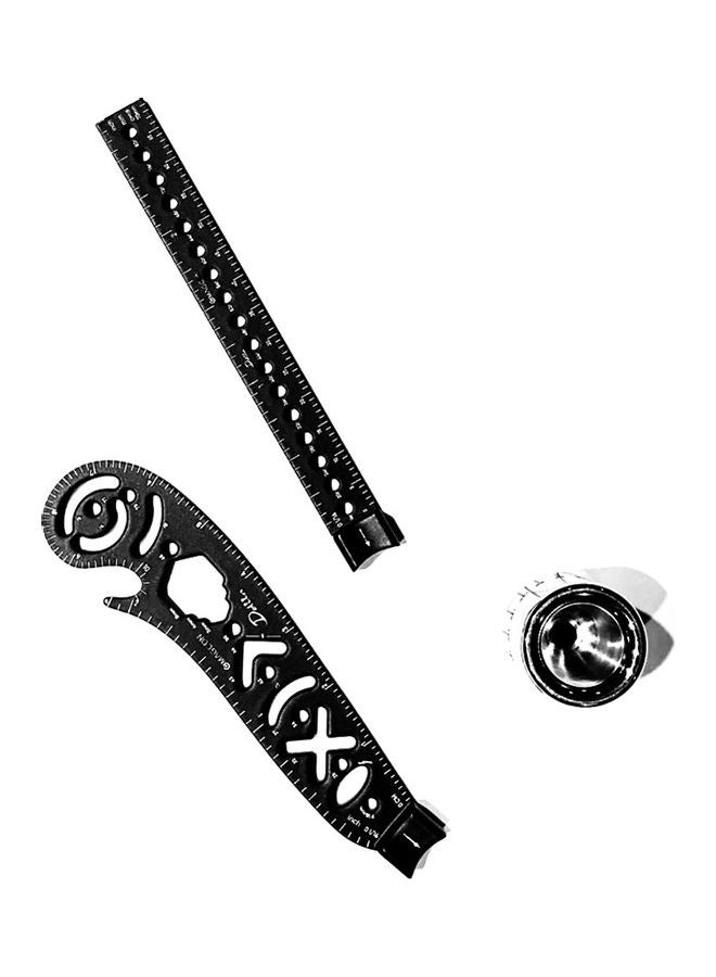 Magnetic Protractor Rotation Angle Ruler Black  - Image 1