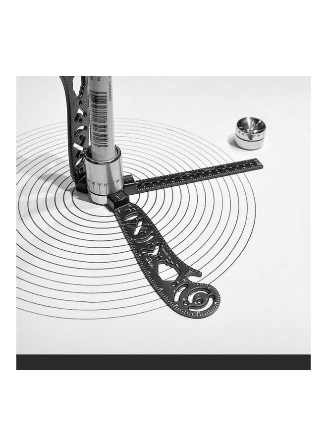 Magnetic Protractor Rotation Angle Ruler Black  - Image 3