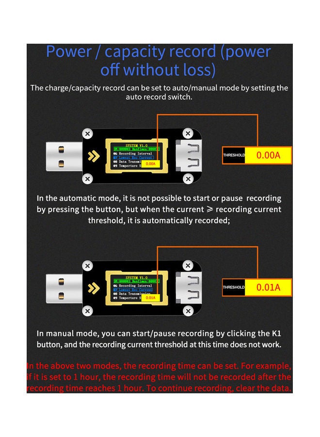 FNB28 Current and Voltage Meter Black  - Image 3
