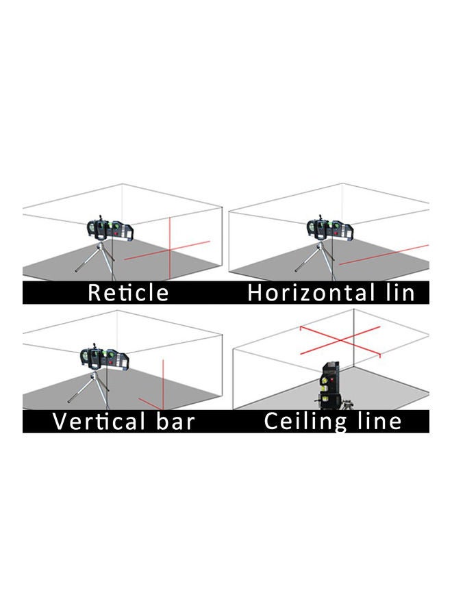 4-in-1 High Precision Multipurpose Laser Level Black  - Image 2