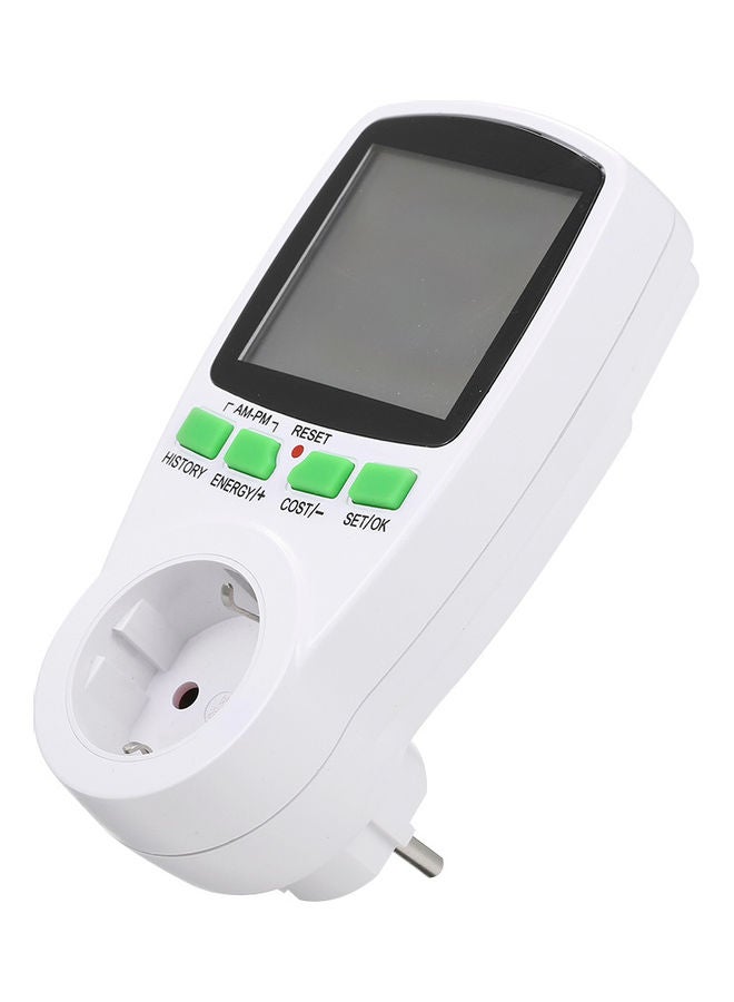 Digital Power Measuring Meter White  - Image 1