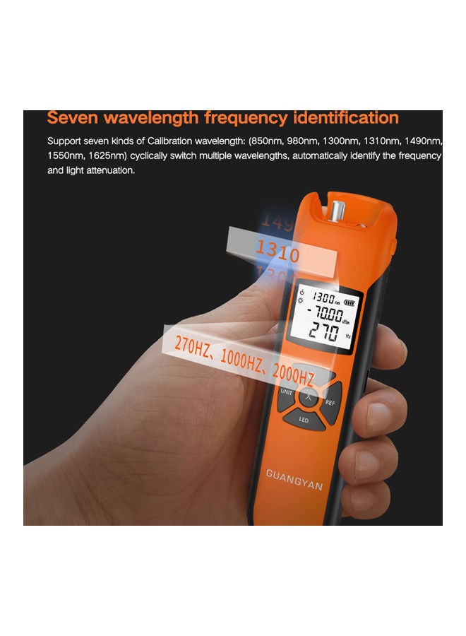 Portable Lightweight Optical Power Meter Orange/Black  - Image 5