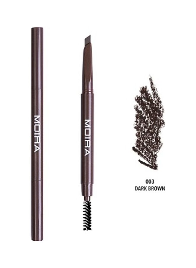 مويرا قلم حواجب مزدوج بني غامق - Image 2