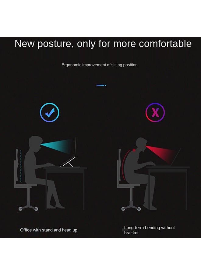 Portable Foldable Laptop Stand For Desk Pink