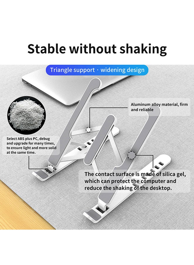 Portable Foldable Laptop Stand For Desk Black