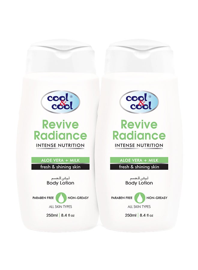 كول اند كول لوشن الجسم ريفايف راديانس، 250 مل × 2 - Image 1