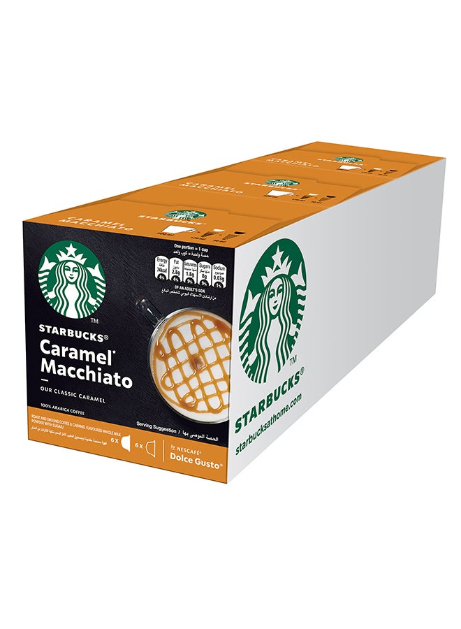 Starbucks Nescafe Dolce Gusto Coffee Pods Caramel Macchiato 127.8grams Pack of 3 - Image 3