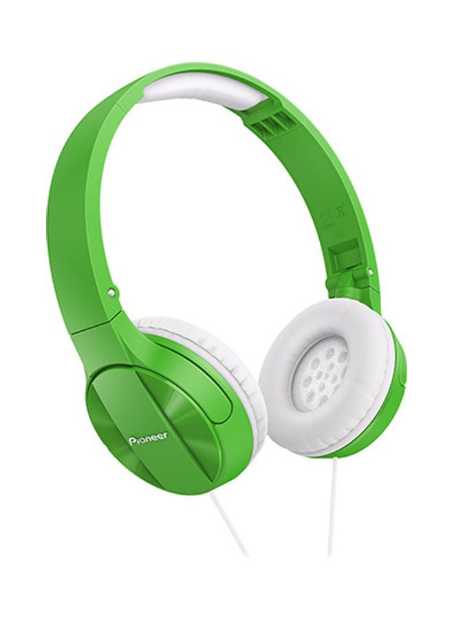 Pioneer Stereo Fully Enclosed Dynamic Foldable Headphones Green  - Image 1