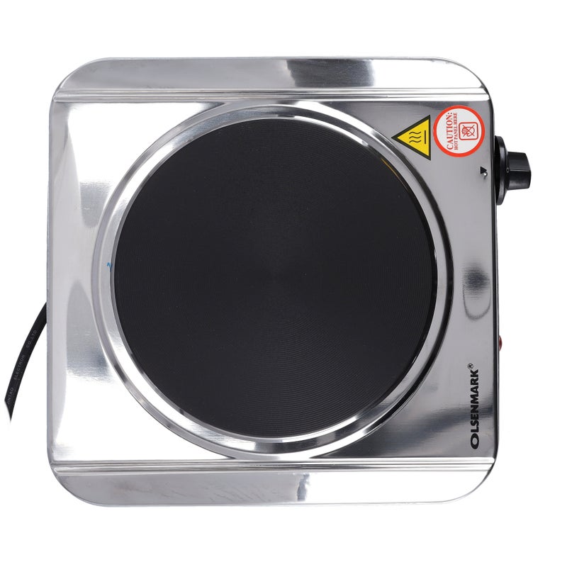 Olsenmark - Electric Hot Plate 1500.0 W OMHP2395 stainless steel/Black - Image 1