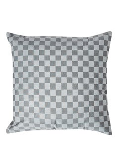 Ikras Cotton Pillow Cover cotton Grey 40x40cm  - Image 1