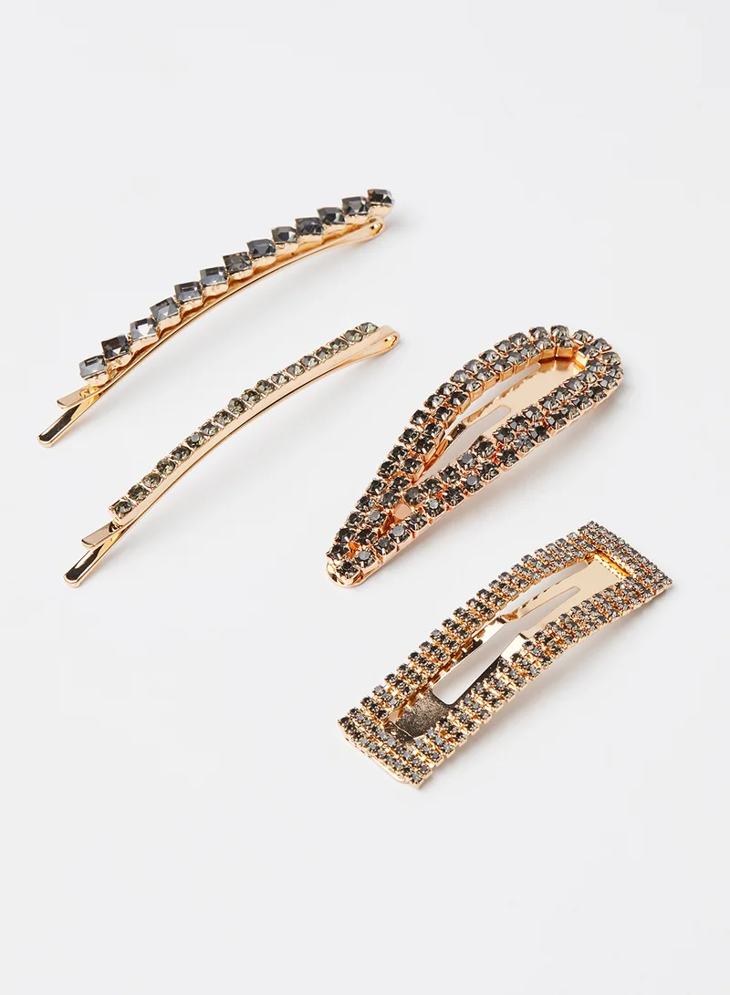VERO MODA Embellished Hairclips (Pack of 4)