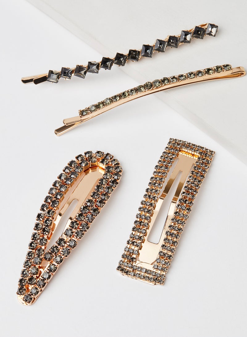 VERO MODA - Embellished Hairclips (Pack of 4) - Image 1