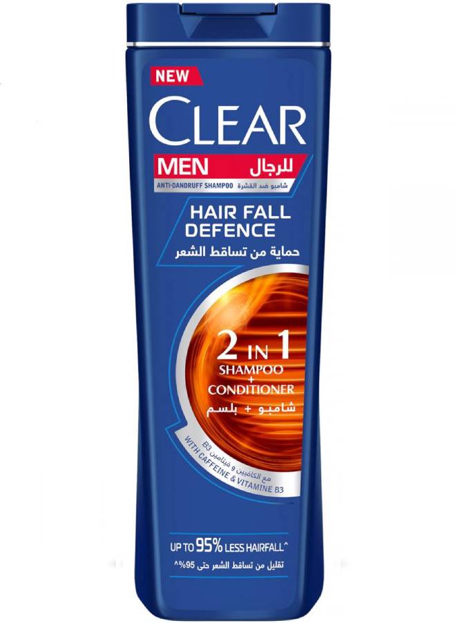 كلير شامبو كلير مع بلسم ضد القشرة للحماية من تساقط الشعر للرجال 360ملليلتر