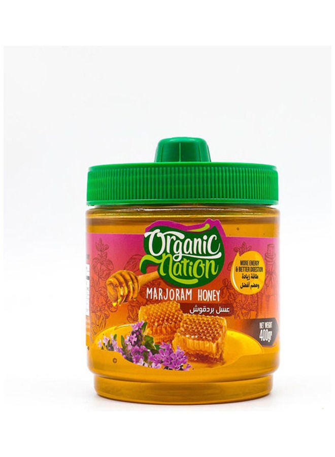 Organic Nation - Marjoram Honey 400grams - Image 1