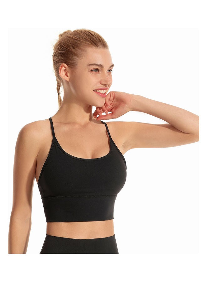 حمالة صدر رياضية لاسلكية أسود - Image 1