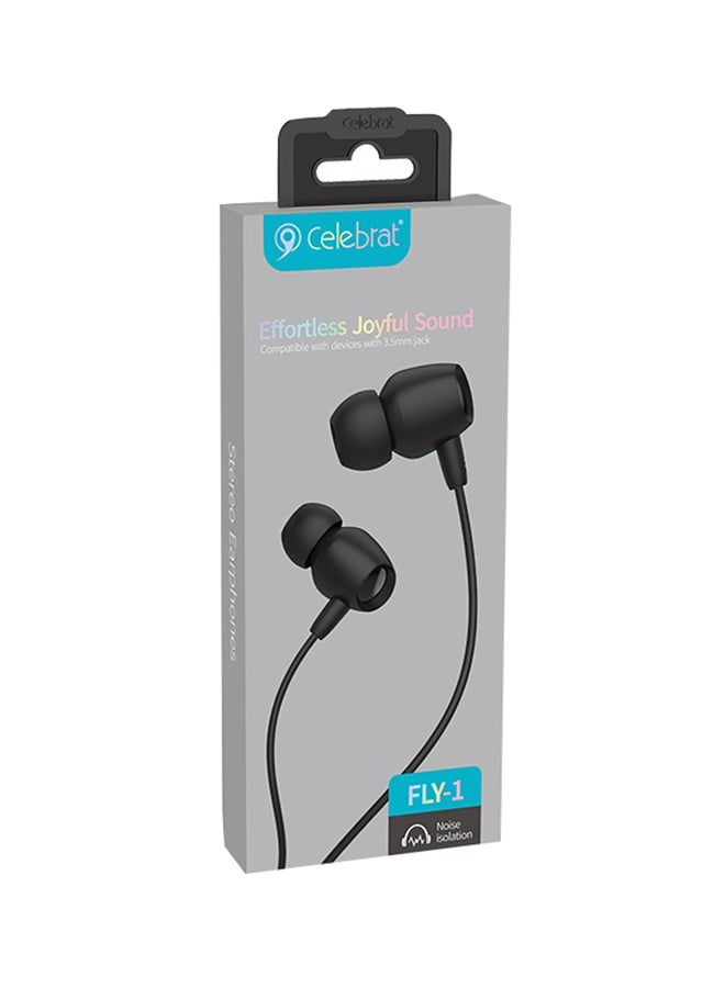 Celebrat Joyful Sound Earphones Black - Image 2