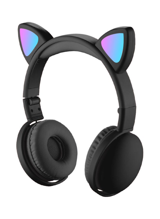 BT 5.0 Cat Ear Headphone Black